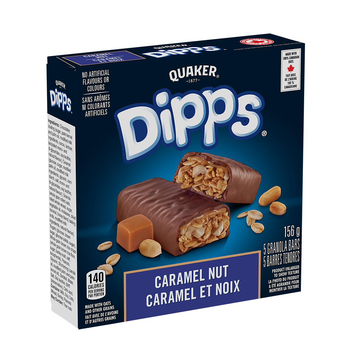 Quaker Dipps Caramel Nut Granola Bars Quaker